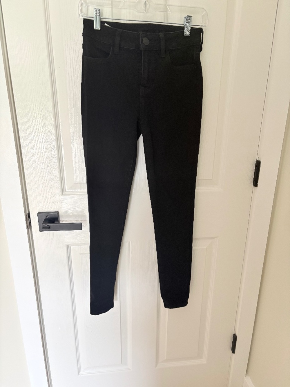 Black denim jeans